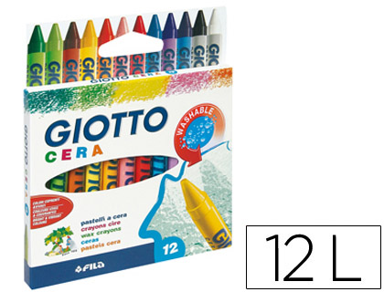 12 lápices de cera Giotto